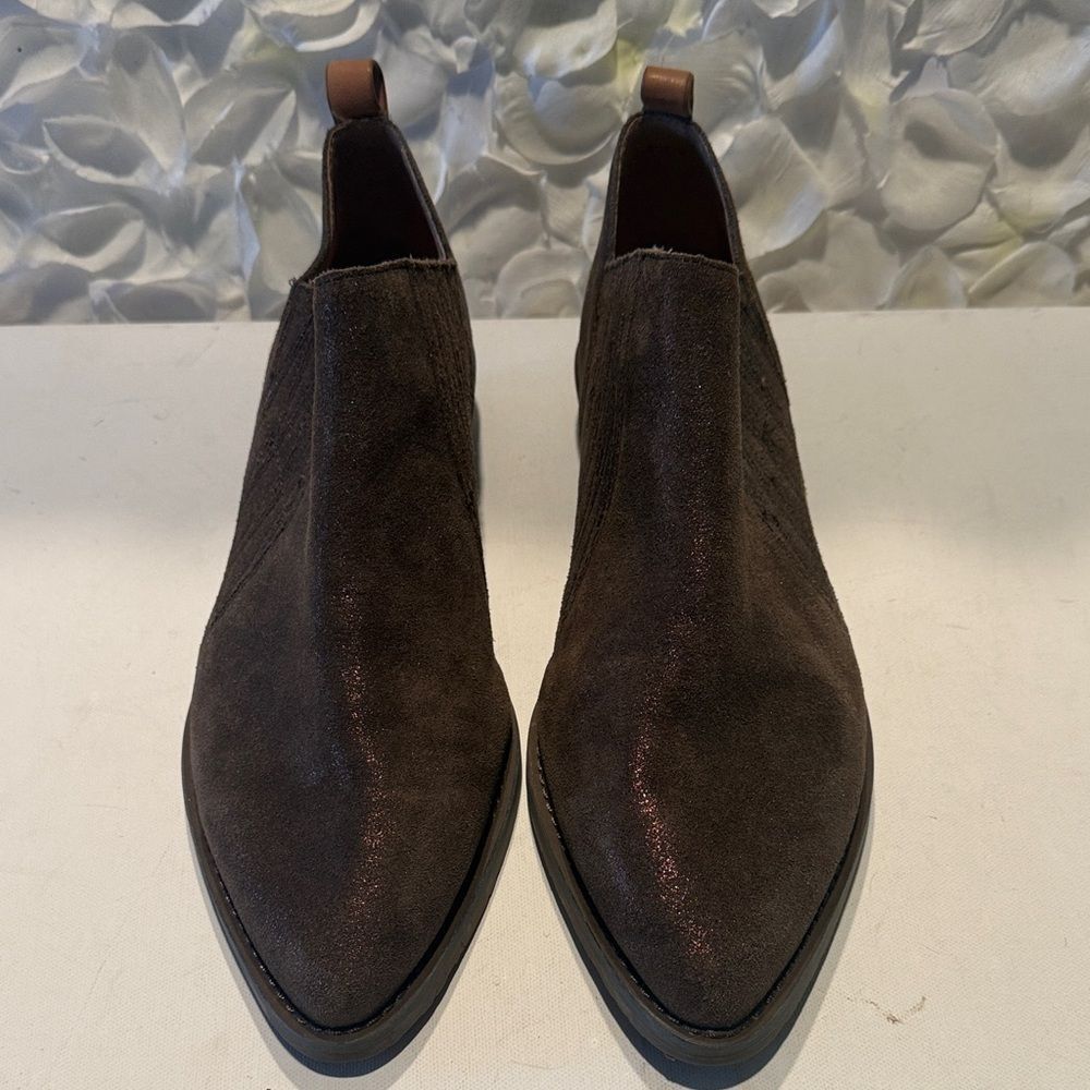 Gentle Souls Dark Brown Ankle Booties
